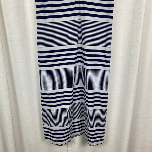 Vineyard Vines Blue Stripe Short Sleeve Shift Maxi Dress Sz.S - Picture 3 of 10